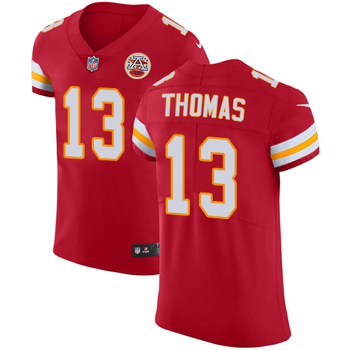 Nike Chiefs #13 De'Anthony Thomas Red Team Color Men's Stitched NFL Vapor Untouchable Elite Jersey